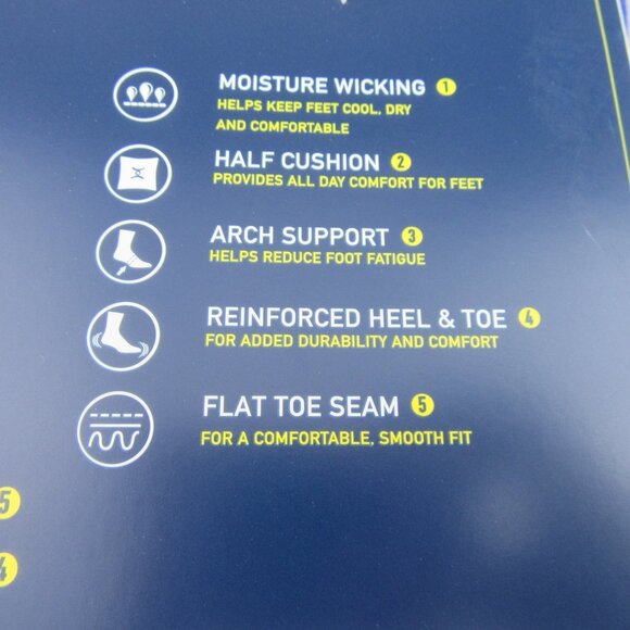 Polo Ralph Lauren Athletic Club Bear Crew Socks Multi 6 Pack Mens Size 6-13 NEW - Picture 14 of 15